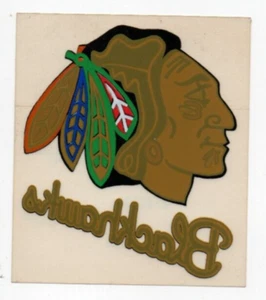 Vintage Chicago Blackhawks Decal Window Sticker 4" x 3.5" - Never Used - Picture 1 of 1