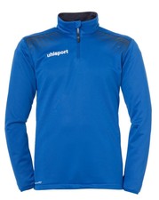 Uhlsport Mens Sports Football Training 1/4 Zip Track Top Sweatshirt Azurblue .
