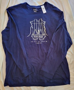 LL Bean Mens XXXL Big Tall Pajamas Plaid Bright Navy The Way Life Should Be New! - Picture 1 of 9