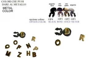 1 Pièce Couvre-Boutons 1 Initiale Coul. Or Boutons de Manchette Chemise X Couple - Bild 1 von 7