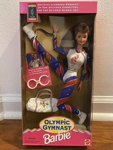 VINTAGE BARBIE OLYMPISCHE TURNERIN PUPPE ATLANTA REDHEAD 1995 NRFB - Bild 1 von 3