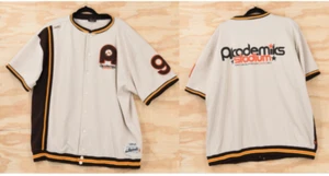 Vintage Akademiks Stadium Division 9 Embroidered Snap Baseball Jersey Mens XL - Picture 1 of 24