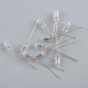 10pcs Mini 3/4/5mm 3/6/12/24V Lamp Light Bulb Edison Incandescent Filament Ri ZC - Picture 1 of 30