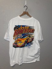 2000s Nascar Jerry Robertson Furniture Row Racing Race White Shirt Y2K XL X-Larg