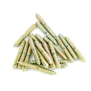 20pcs 5*40mm Dowel Screw Woodworking Furniture Connector Double - Picture 1 of 12