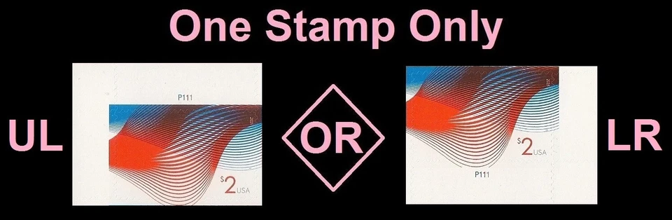 US 4954 Two Dollar Patriotic Wave $2 plate single MNH 2015 - Image 1 of 1