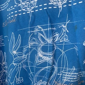 Camisa de boceto con estampado azul Looney Tunes Lotz29 - Imagen 1 de 3