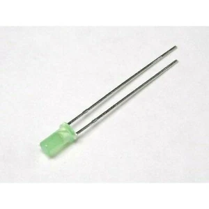 Led Verde Cilindrico flat front 3mm (4 pezzi) - Picture 1 of 1