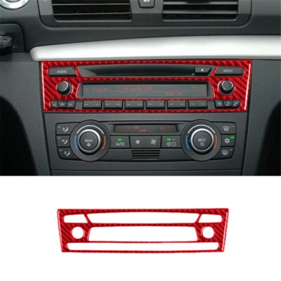 Red Central CD Player Trim Cover For BMW 1 Series Convertible E82/E88 2008-2013 - image 1 of 4