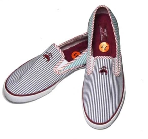 Sperry Brooks Brothers Collab Sneakers Shoes Striped Seersucker Men's Size 11 - Picture 1 of 4