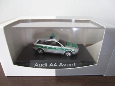 BUSCH AUDI A4 AVANT GERMAN POLICE (2000) - model is PLASTIC - HO or 1:87 scale - Image 1 of 4