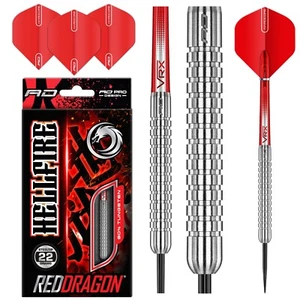 RED DRAGON Hell Fire 22g, 24g or 26g Tungsten Darts Set with Flights and Stems - Picture 1 of 27