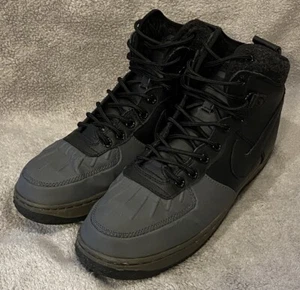 Nike Air Force 1 Duckboot 2012 Black/Anthracite 444745-001 Boots Size 10 - Picture 1 of 11