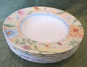 Boots (Royal Stafford) Country Cottage Rimmed Soup Pasta Bowl x6 - 9.75" (set 1) - Picture 1 of 13