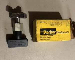 "Válvula dosificadora hidráulica Parker MV400S 5000PSI 1/4"" .250 NUEVA DE STOCK" - Imagen 1 de 7