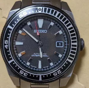 Seiko Black Samurai 7S35-00B0 Automatik schwarzes Zifferblatt Herren Taucher 200M von JP - Bild 1 von 12