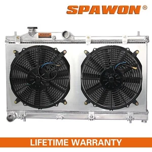 SPAWON Radiator + Fan Shroud For Subaru Impreza WRX 2008-2014 2.0L 2.5L H4 MT - Zdjęcie 1 z 8