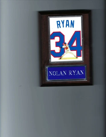 NOLAN RYAN PLAQUE BASEBALL TEXAS RANGERS MLB Cover
