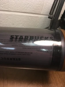 Starbucks Black Tumbler with Tortoise Shell Sealing Twist Lid 16 oz NEW - Bild 1 von 6