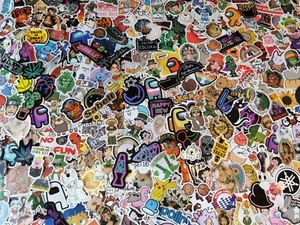 1000 x PVC gemischte klassische Aufkleber für PC Auto Telefon Laptop Skate Gitarre Tablet. - Bild 1 von 24