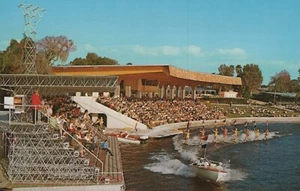 Watch Water Ski Show Stadium at Cypress Gardens Florida Postcard 14374a - Picture 1 of 8