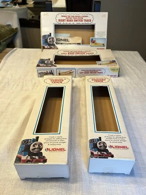Lot of 4 VTG LIONEL THOMAS & FRIENDS BOXES only Curved, Straight, Switches Track - Image 1 of 4