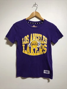 NBA - Kids/Youth Size 10 Los Angeles Lakers Tee - G/VGC - Authentic - Purple - Picture 1 of 6