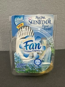 Vintage Glade PlugIns Duftöl Ventilator zirkuliert Duft Floral Escape Neu - Bild 1 von 10