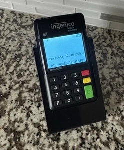 Ingenico Mobile POS Credit Card Reader Terminal With Cradle / Charging Stand - Picture 1 of 8
