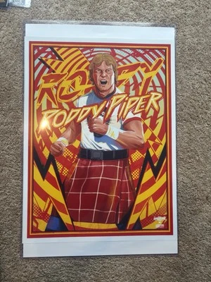 Póster Bartlett 24x36 WWE Rowdy Roddy Piper ***RARO*** Foto 1 de 3