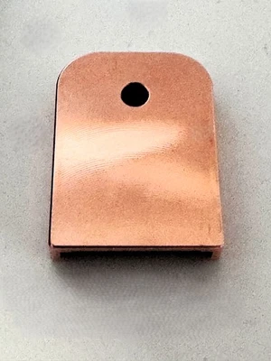 Glock G17 G19 Magazine Base Plate Solid Copper Upgrade Fits Gen 3 4 5 – USA - Image 1 of 4