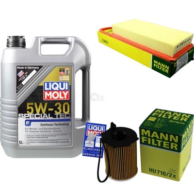 Kit Ispezione Filtro Motore Liqui Moly Olio 5L 5W-30 per Ford Fiesta V Jh _ Jd _ - Immagine 1 di 4