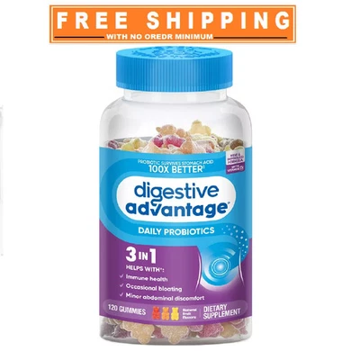 Gomitas probióticas diarias Digestive Advantage, 120 ct. Foto 1 de 4
