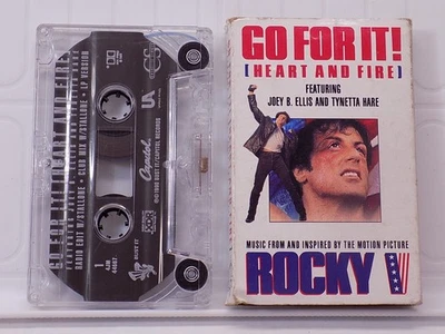 Go For It! Heart And Fire Cassette Single 1990 Capitol Records Rocky V Foto 1 de 2