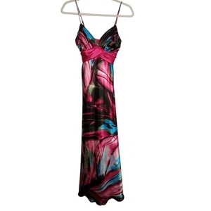 Maxi Vestido Formal Windsor Sin Mangas Multicolor - Mediano - Imagen 1 de 9