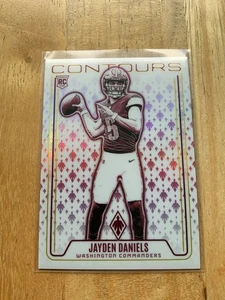 JAYDEN DANIELS 2024 PHOENIX #CON-JDS PINK CONTOURS ROOKIE /80 (RC)  - Picture 1 of 2