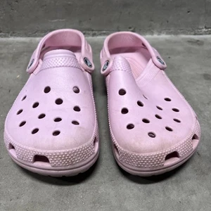Crocs Crocband Clogs Unisex Pink Slip-On Slingback Comfort -5 Men/ 7 Women’s - Picture 1 of 11