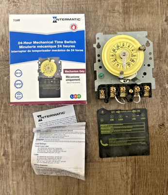 Interruptor de Pared Temporizador Intermatic T104M - Gris - Repuesto 208/277V 60hz Nuevo Foto 1 de 4