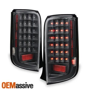 Fits 08-10 Scion Xb Bb Sport JDM Black Full LED Tail Lights Lamp Pair Left+Right - Picture 1 of 5
