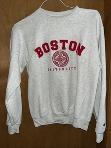 CHAMPION AUTHENTIC BOSTON UNIVERSITY SMALL PULLOVER SWEATSHIRT (B68) - Bild 1 von 7
