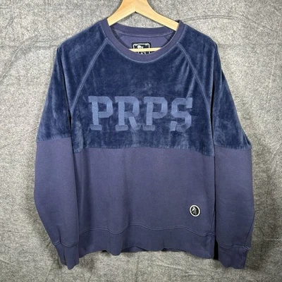 PRPS Suéter Sudadera Azul Talla Grande  Foto 1 de 4