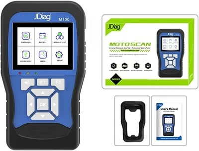 TopDiag M100 Pro Motorcycle Diagnostic Scanner with Battery Tester OBD Version — 第 1/4 张图片