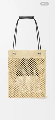 Loewe Pebble Hobo en Rafia, Bolso con Asas de Cuero, Tejido a Mano Crochet, NUEVO Foto 1 de 4