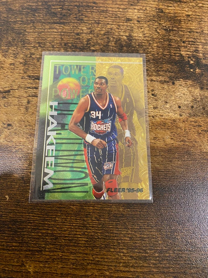1995 - 96 Fleer Tower of Power Hakeem Olajuwon #5 名堂 — 第 1/1 张图片