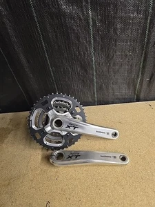 Shimano Deore XT M770 Crankset Triple chainring 44/32/22 Used - Picture 1 of 18