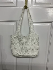 Vintage The Sam weiße Häkeltasche - Bild 1 von 4