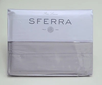 Sferra Leonardo King Sheet Set Tin Cotton Percale Italy - Image 1 of 4
