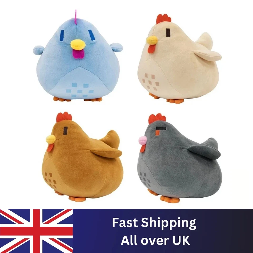 20cm Stardew Valley Chicken Pillow Plush Soft Stuffed Animal Toys Cartoon Gift - Image 1 of 4