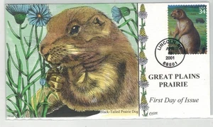 2001 COLLINS HANDPAINTED NEBRASKA GREAT PLAINS BLACK TAILED PRAIRIE DOG - Picture 1 of 1