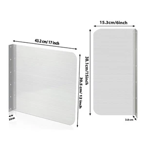 For Kitchen Splash Guard Wall Mounted With Screws 2Pcs Bathroom Rustproof - Picture 1 of 15